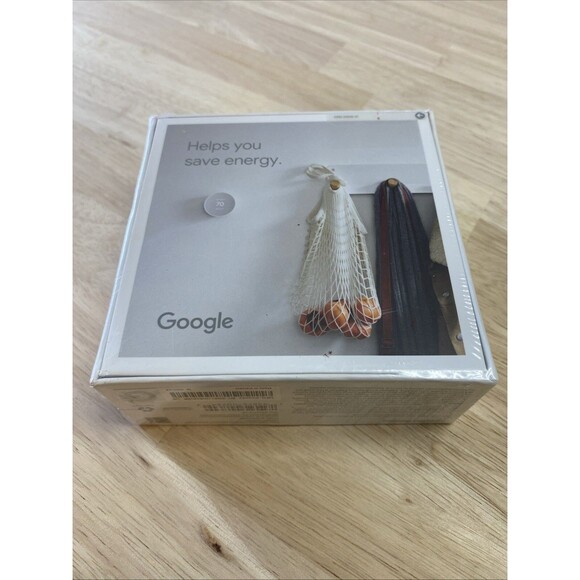 Google Nest Thermostat, BRAND NEW, Sealed GA01334-US Snow - Picture 2 of 6